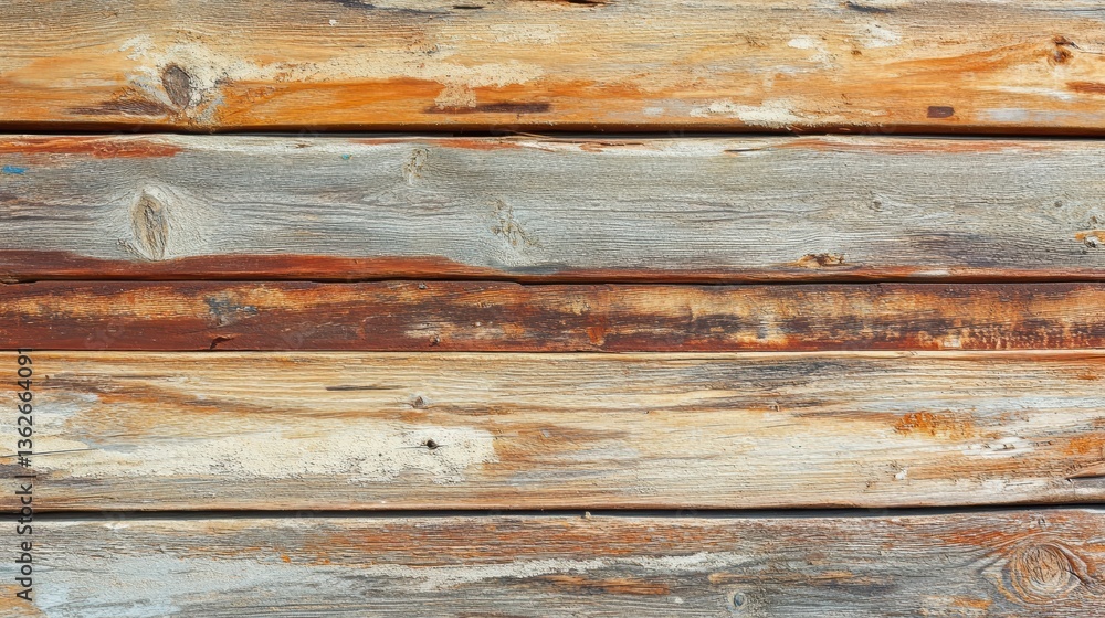 Reclaimed Wood Surface with Visible Cracks and Faded Paint Reclaimed Wood Surface with Visible Cracks and Faded Paint