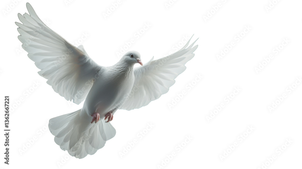 Fototapeta premium dove isolated on white