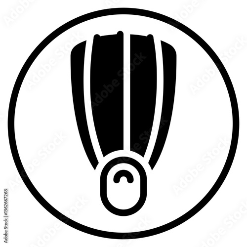 fins glyph icon