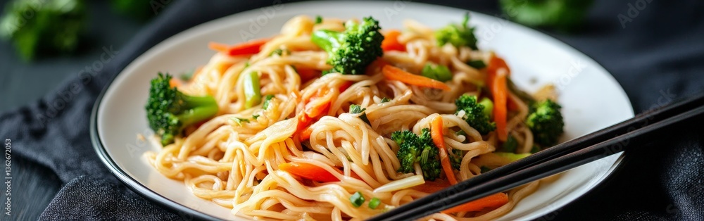 Stir-Fried Noodles with Vegetables: A Healthy and Delicious Asian-Inspired Dish Stir-Fried Noodles with Vegetables: A Healthy and Delicious Asian-Inspired Dish