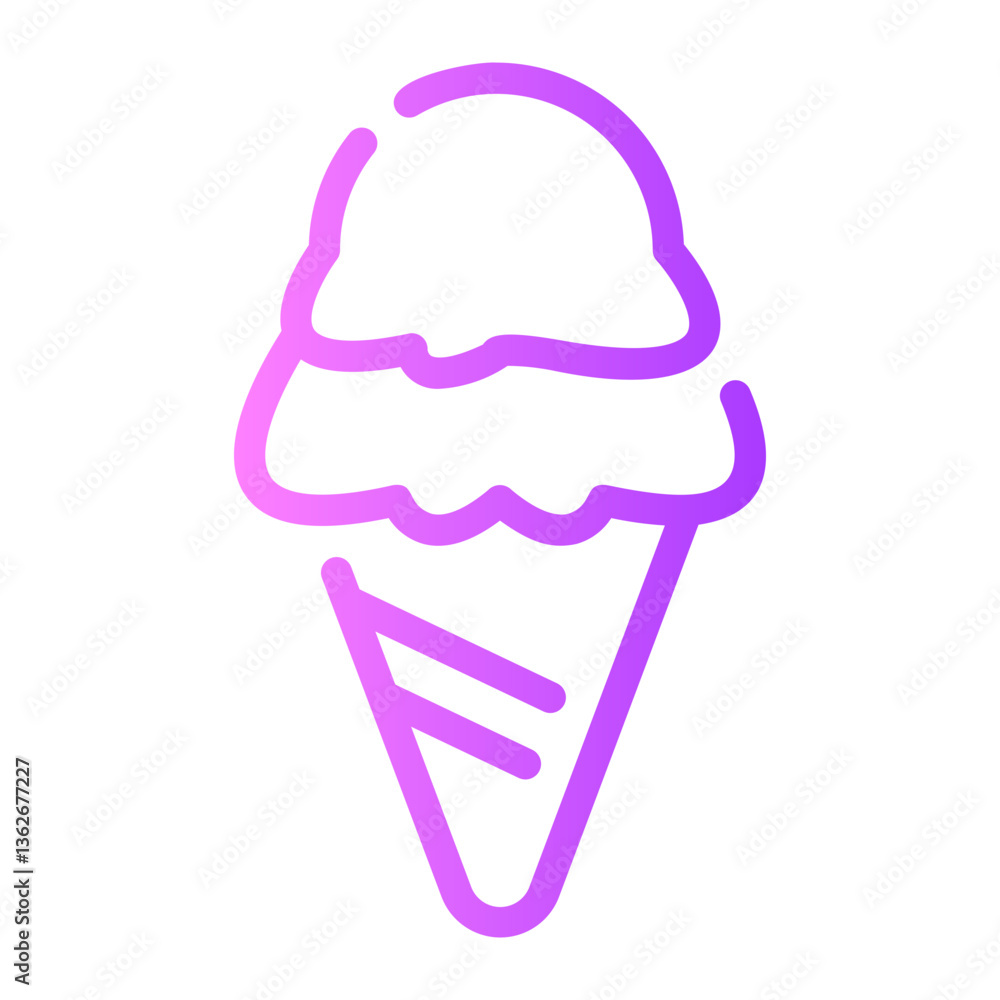 ice cream gradient icon ice cream gradient icon