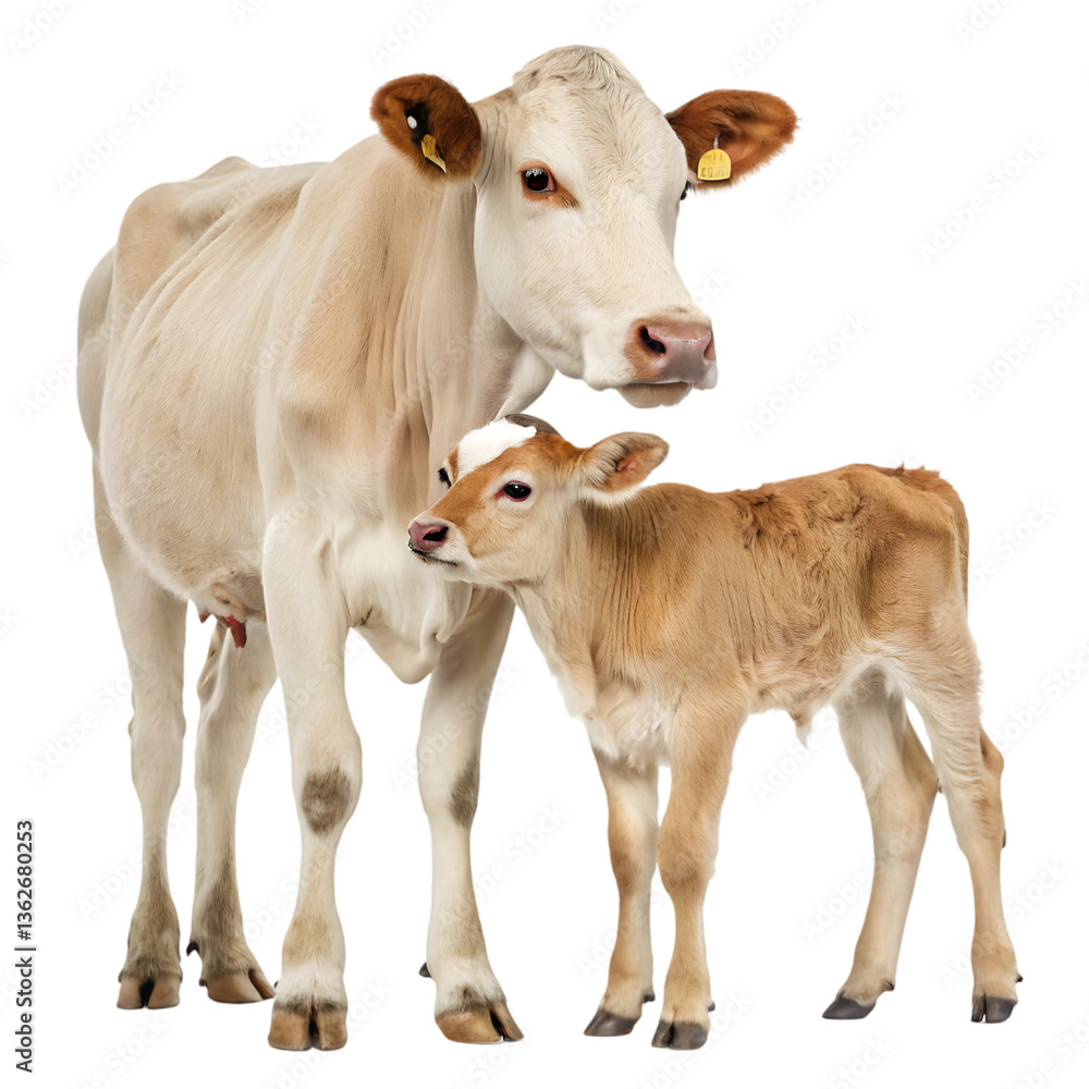 cow and calf cow and calf
