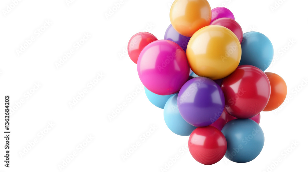 Chromatic Spheres: A vibrant collection of multicolored spheres in a dynamic composition, showcasing a playful interplay of colors and textures. Chromatic Spheres: A vibrant collection of multicolored spheres in a dynamic composition, showcasing a playful interplay of colors and textures.