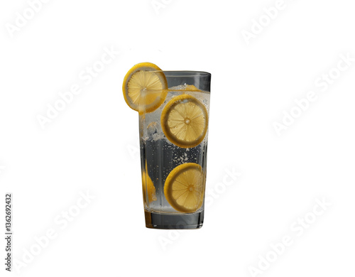 A glass of lemon water