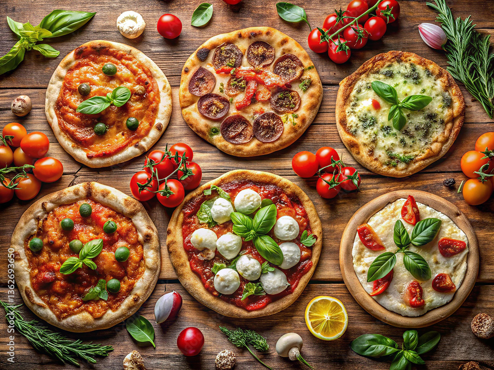 italian pizza with tomatoes and olives italian pizza with tomatoes and olives