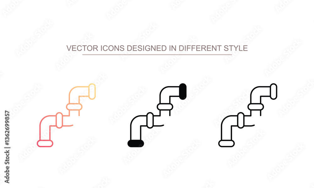 Pipes icon design with white background stock illustration Pipes icon design with white background stock illustration