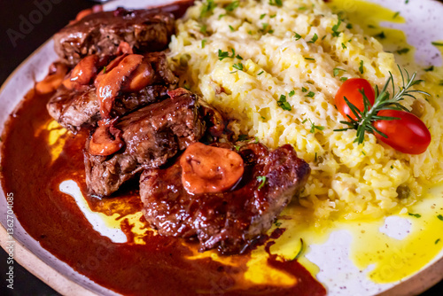 beef stew with rice