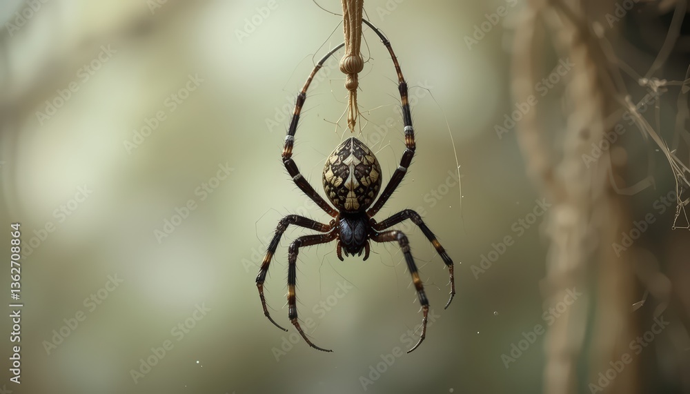 Magnificent Spider Hanging on its Web Magnificent Spider Hanging on its Web