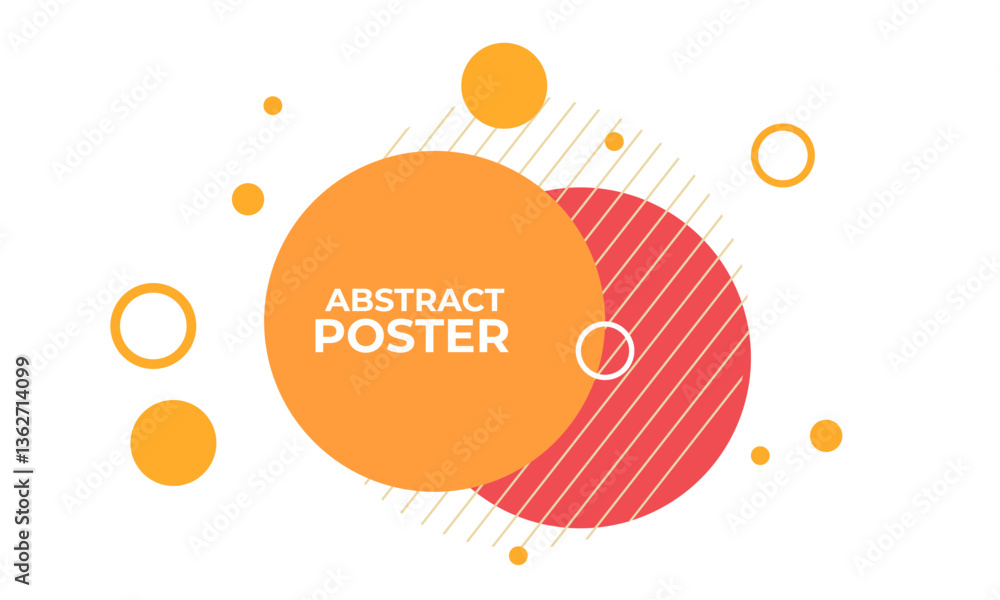 Fototapeta premium Abstract Circle Poster for Contemporary Art Trendy Visuals and Creative Expression