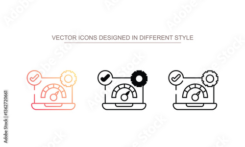 Beta Testing icon design with white background stock illustration