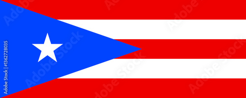 Photos Puerto Rican flag displayed proudly against a bright background showcasing natio
