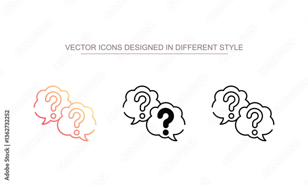 Question icon design with white background stock illustration Question icon design with white background stock illustration