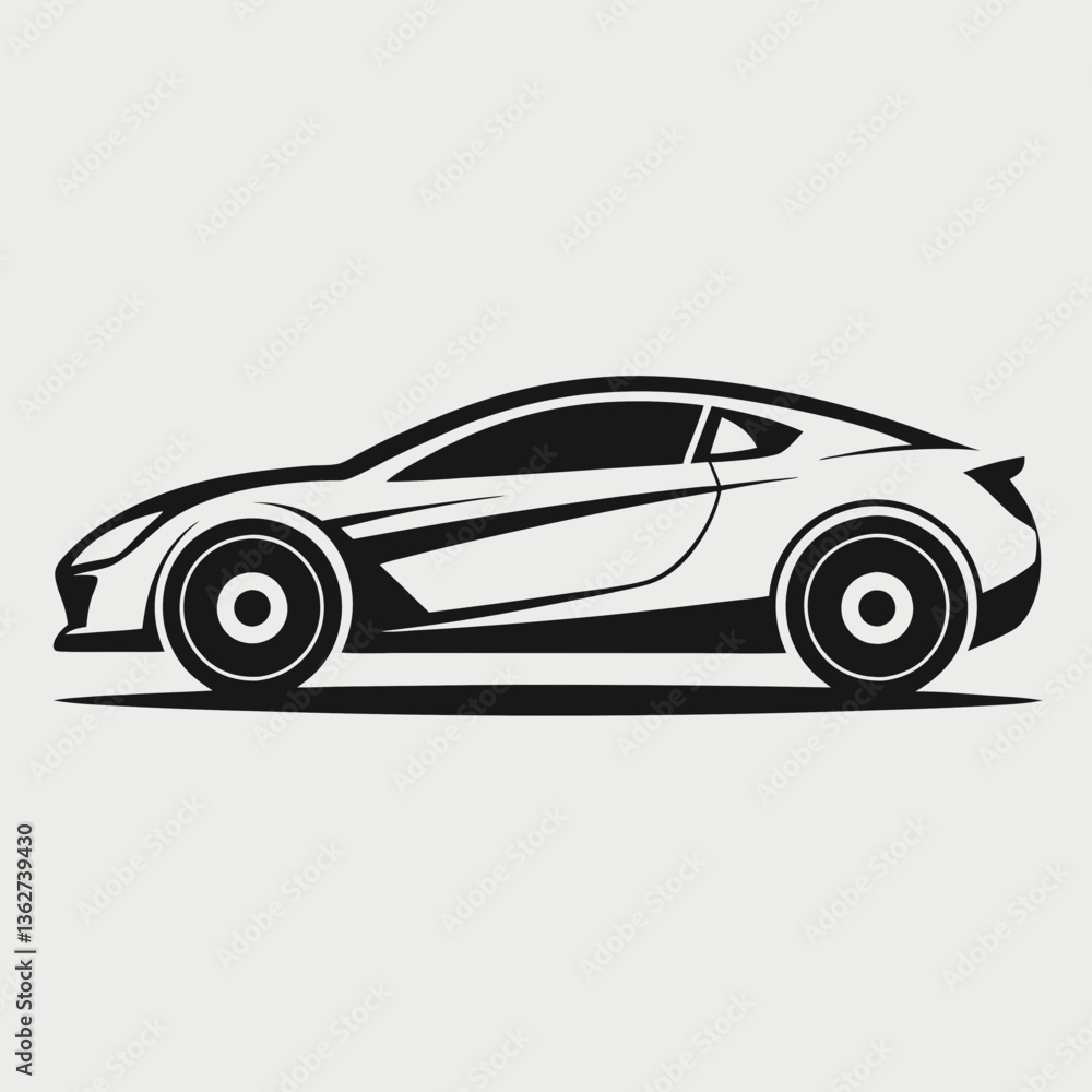 black sports car black sports car
