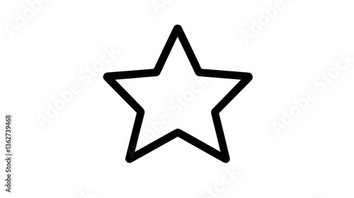 Stylized star illustration representing achievement and excellence in minimalistic design