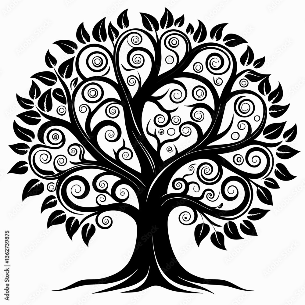 vector tree silhouette vector tree silhouette
