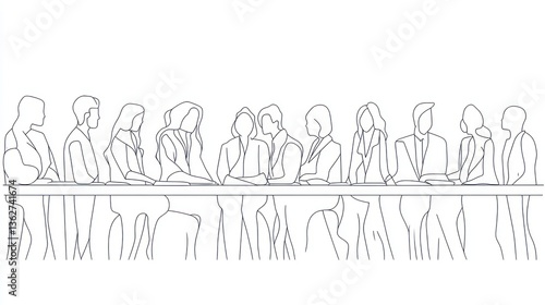 Business Meeting Silhouette