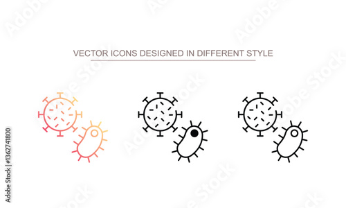 Infectious Disease icon design with white background stock illustration