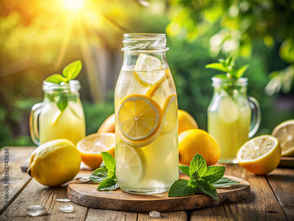 lemonade with lemon and mint lemonade with lemon and mint