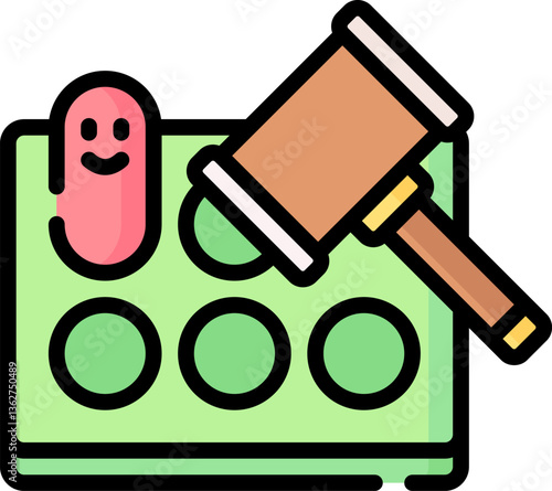 mole game Illustration on a white background.