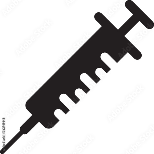 isolated syringe Vector,syringe Silhouette,syringe icon set, black syringe symbol for you,color Vector illustration, Vector Graphic, vaccination, hospital, inject