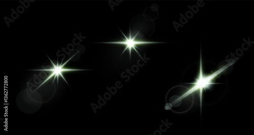 bright, luminous light effect. It is also called solar flare,glow effect,starbursts with flickering glare,beautiful, flickering glare light effect.Star white vector . PNG
