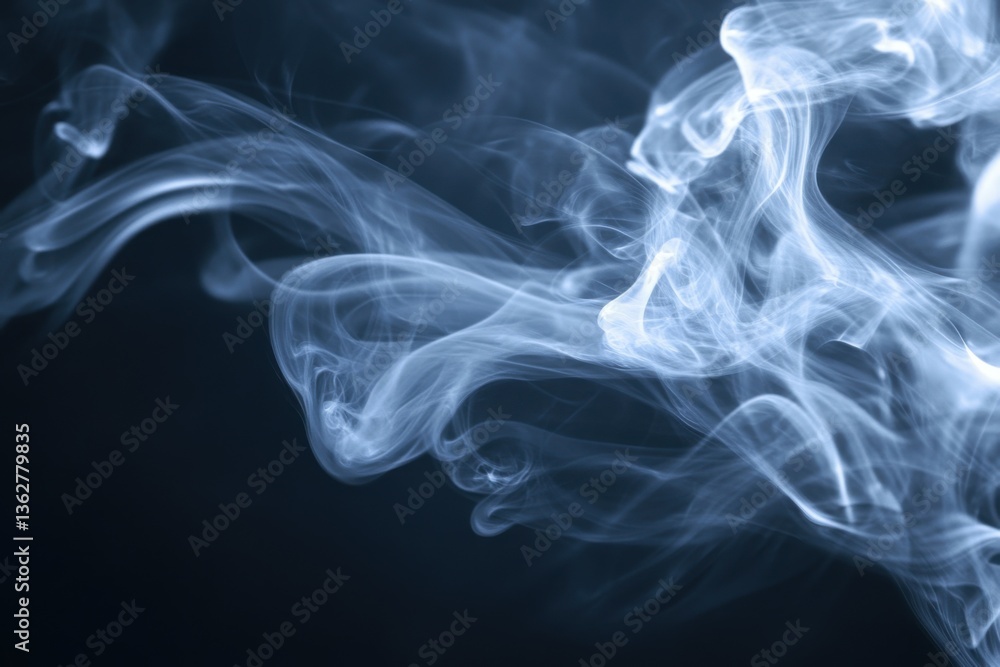 Abstract background with smoke on a dark blue or black color Abstract background with smoke on a dark blue or black color