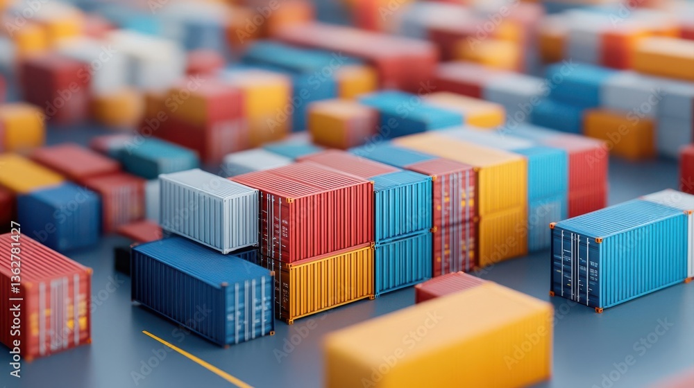 A 3D-rendered model of a worldwide cargo logistics system A 3D-rendered model of a worldwide cargo logistics system