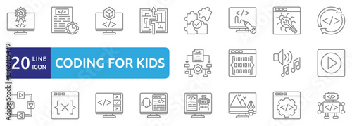 coding for kids icon sheet
