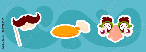 April Fool’s Day Prank Icons Set