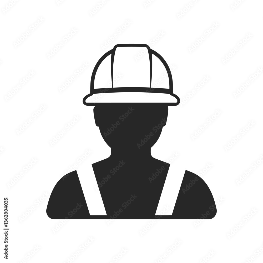 labor icon and logo on white background with Construction worker vector icon labor icon and logo on white background with Construction worker vector icon