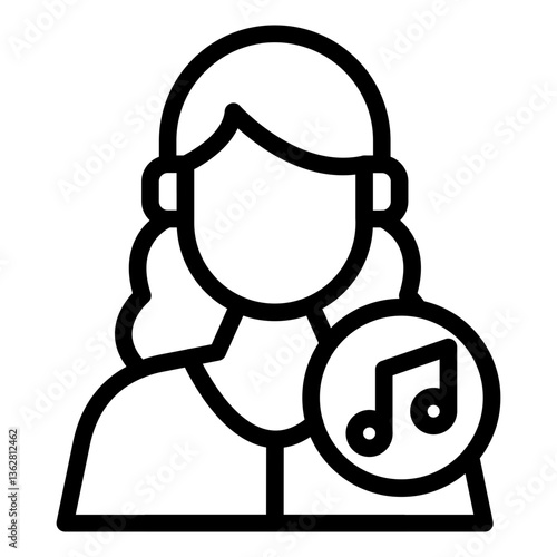 Singer Female Icon