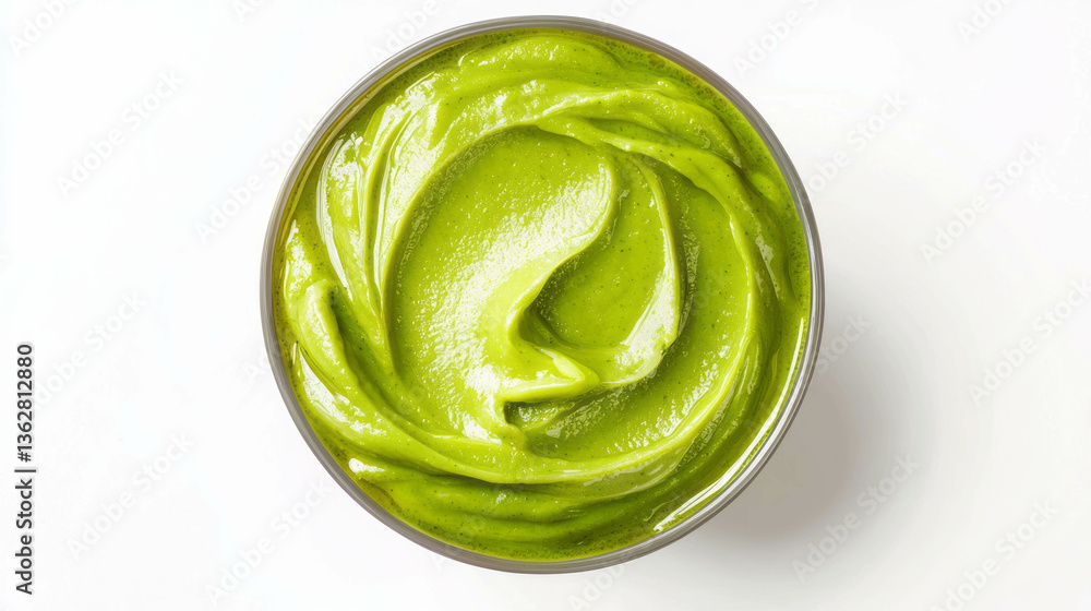 Obraz premium Creamy green bean and mushroom soup concept for gourmet healthy cooking