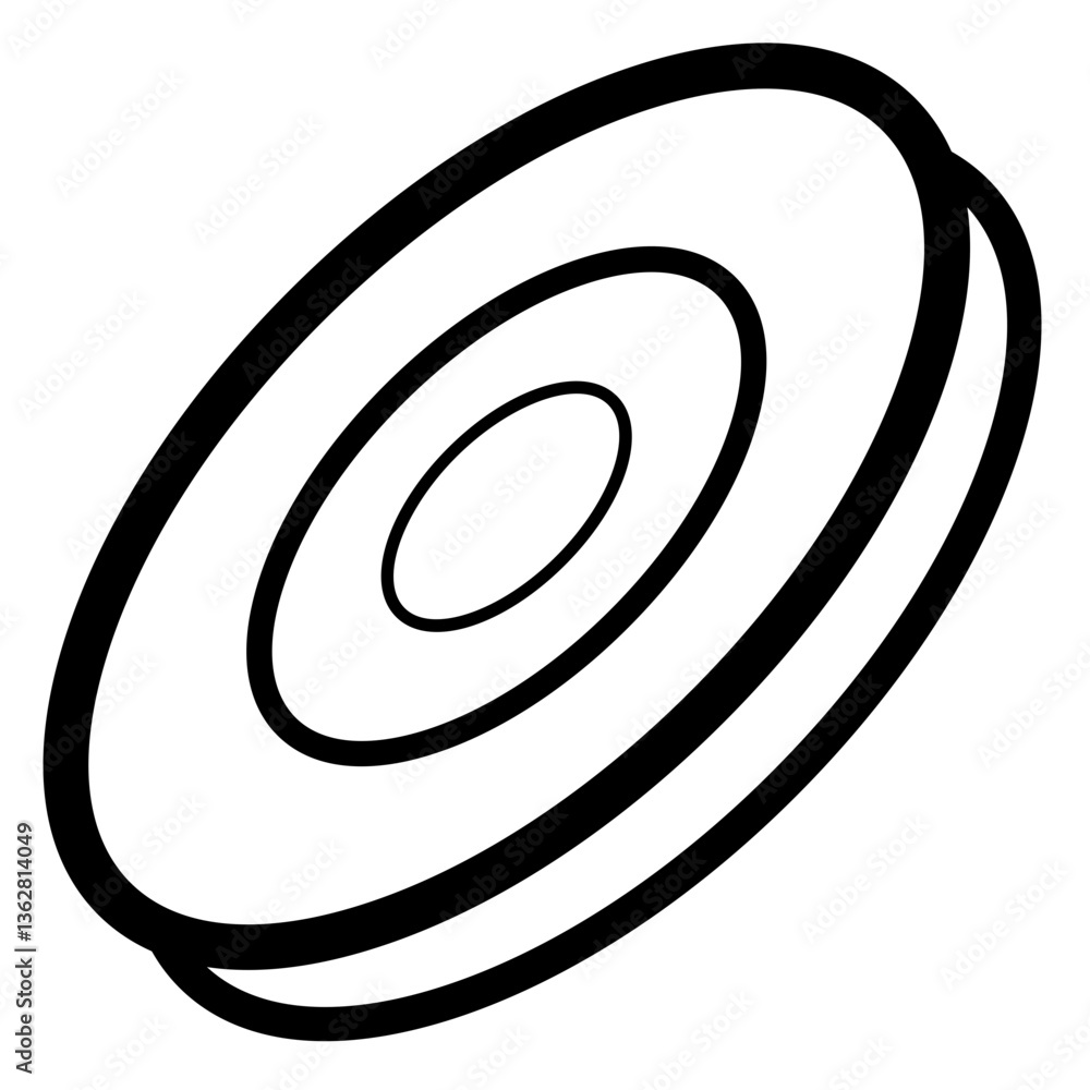 Fototapeta premium Frisbee Icon