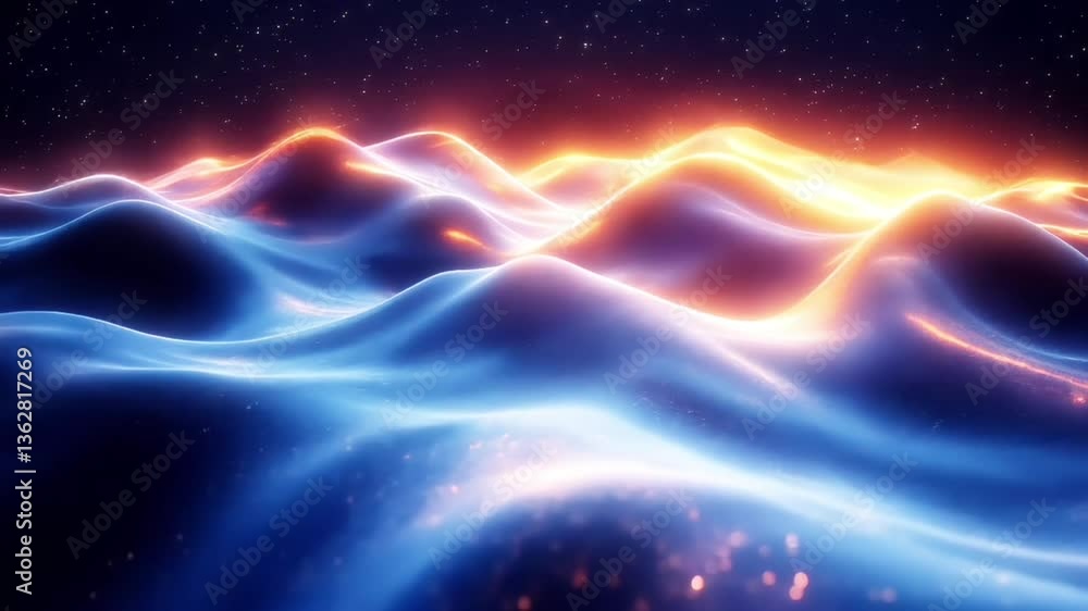 Abstract light wavy lines Abstract light wavy lines