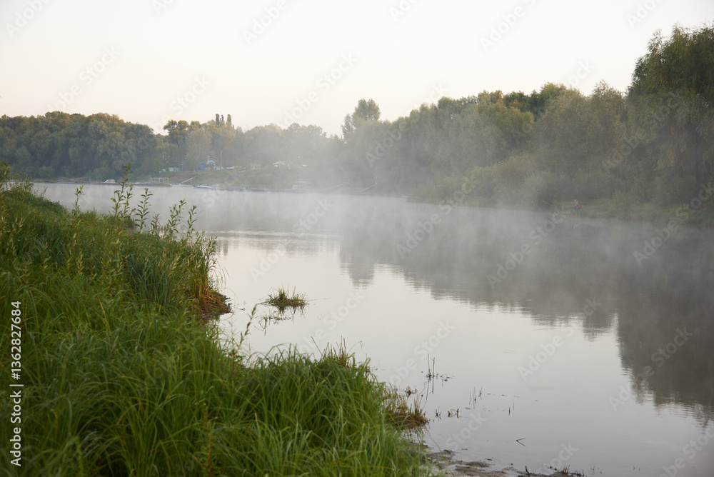 Fototapeta premium Beautiful river Desna in Ukraine