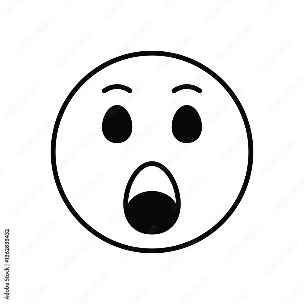 Fototapeta premium Amazed Vector icon