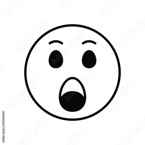 Amazed Vector icon