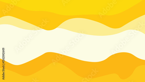 Modern background with abstract wave shapes in gradient pastel colors. Poster with blurred effect. Asymmetric composition. Applicable for landing page, invitation, advertisement