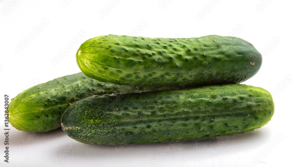Green Persian Cucumbers – High-Resolution Image