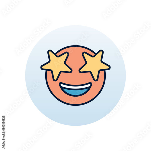 excited  Vector icon