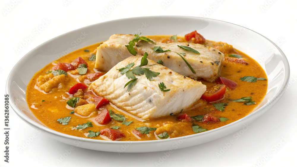 Moqueca - fish stew with coconut milk Moqueca - fish stew with coconut milk