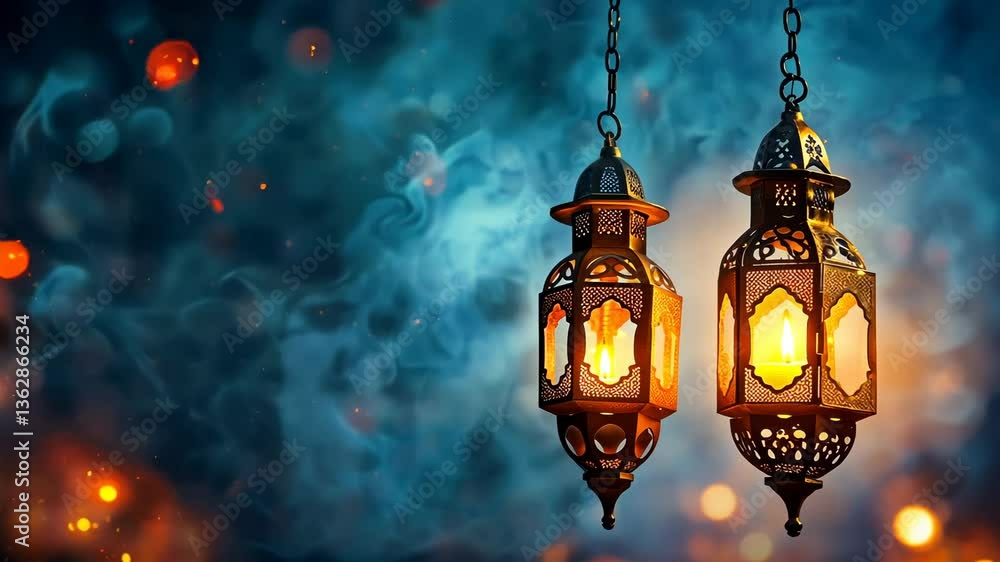 Glimmering Ramadan Lanterns: A Festive Night Glimmering Ramadan Lanterns: A Festive Night