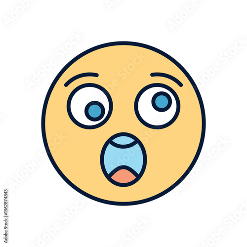 shocked Vector icon