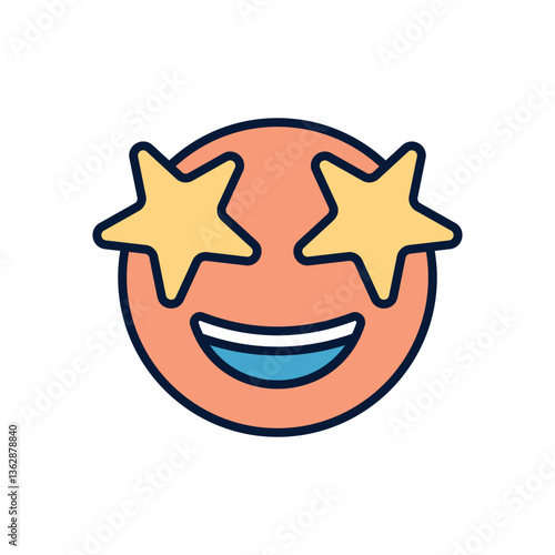 excited  Vector icon