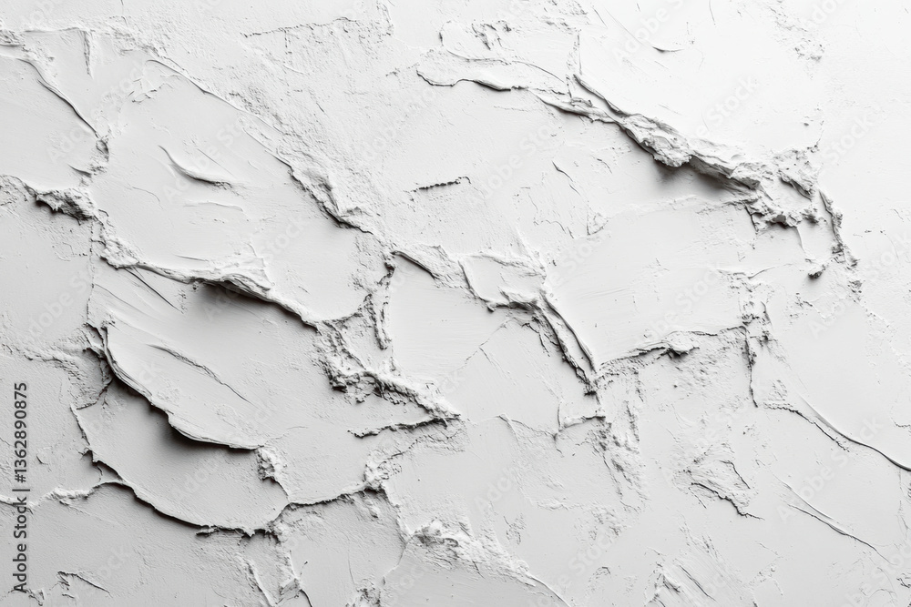 Fototapeta premium White paint texture background with subtle brush strokes, creating a clean and minimalist aesthetic, perfect for design projects or artistic backgrounds.