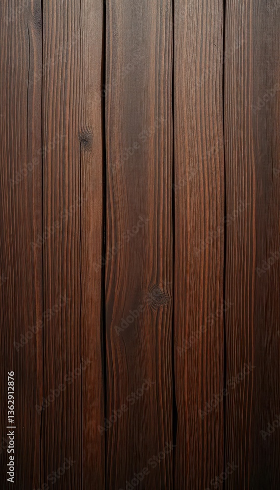 Naklejka premium Dark brown wood grain, weathered, distressed texture, antique, grunge, rough