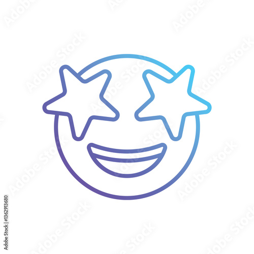 excited  Vector icon