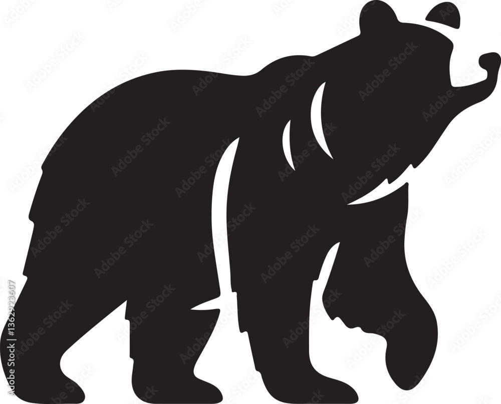 Fototapeta premium silhouette of bear