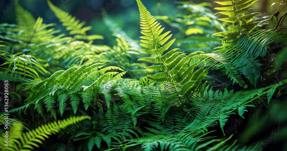Beautiful fern leaves, green foliage, natural floral fern backdrop in sunlight. Beautiful fern leaves, green foliage, natural floral fern backdrop in sunlight.