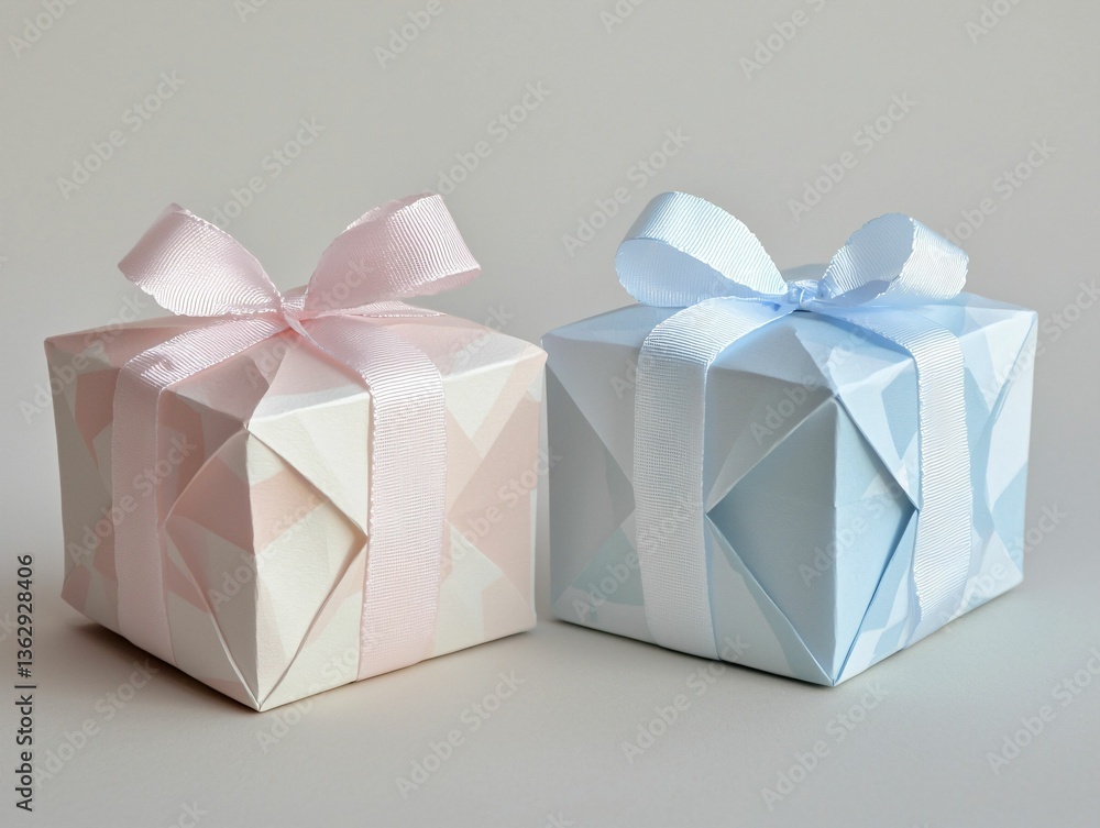 Obraz premium Gift Boxes, Pink & Blue